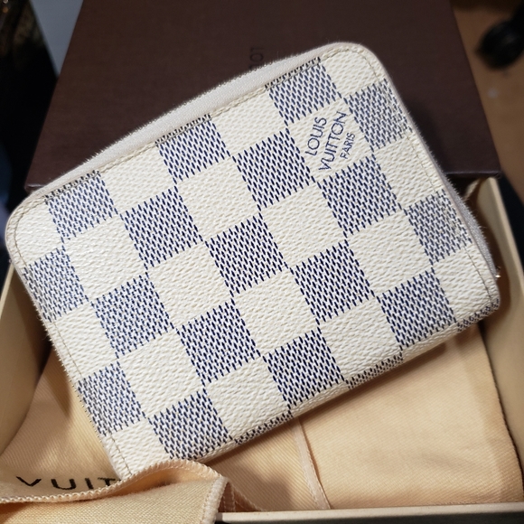 5️⃣0️⃣0️⃣Auth LV Zippy coin purse Damier Azur - Picture 7 of 13